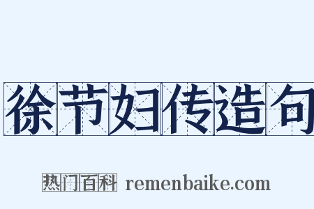 徐节妇传造句是什么意思的图片